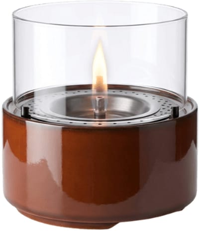 Tenderflame Café 18 Tafelhaard - Reactive Porcelain - Amber - Sfeerhaard Binnen - Tenderfuel - Bio-Ethanol Alternatief - Rookvrij, veilig, schoon en geurarm