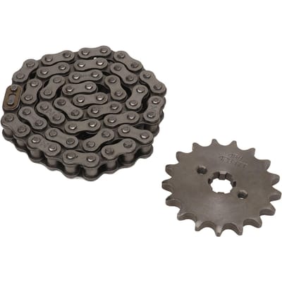 428 17T 17mm Tandwiel 428 Aandrijfketting 60 Schakels Kit voor 50cc?250cc ATV Dirtbike Go Karts Motorfiets gray
