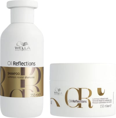 Wella - Oil Reflections Luminous Reveal Shampoo 250ml - Oil Reflections Luminous Reboost Mask 150ml - Voordeelverpakking