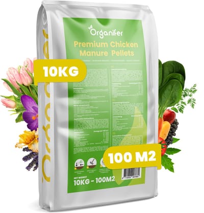 Premium Kippenmestkorrels (10Kg voor 50m2)  Organifer