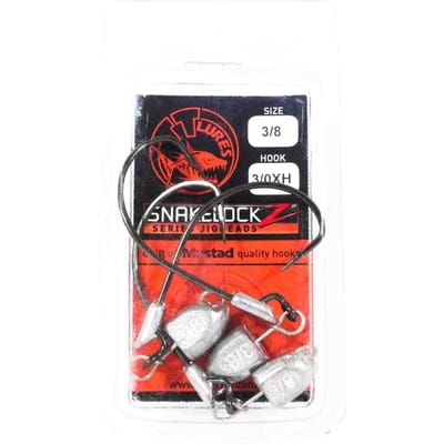 Tackle Tactics TT SnakelockZ jigkop 3/8 oz 3/0 XH 3/pak (6498)
