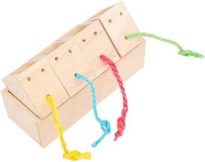 Vogel Voederautomaat - Papegaai Speelgoed - Intelligentie Training - Creatieve Kleuren Identificatie - 21 x 8 x 6 cm