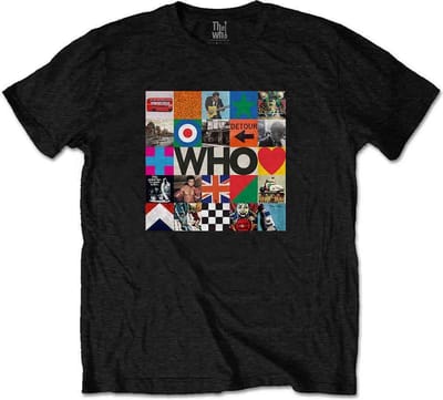 The Who - 5x5 Blocks Heren T-shirt - M - Zwart