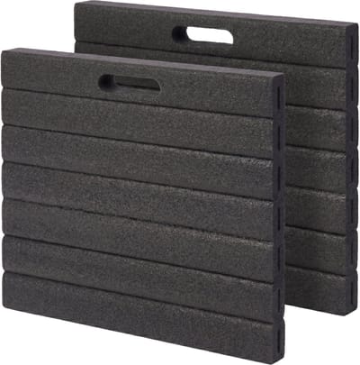 Kniekussens tuin - set van 2 - zwart