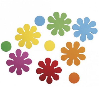 Crepla ponsdeeltjes bloemen zelfklevend 80 stuks - Knutselen - Plak bloemen