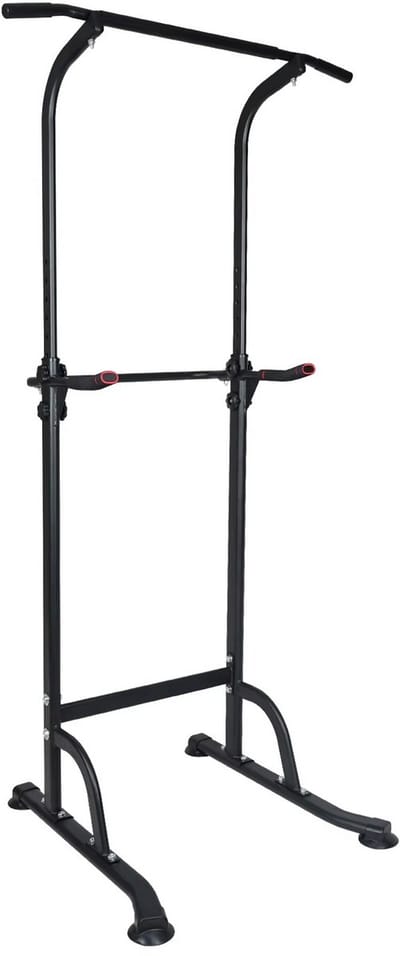 JOYNEXTBUY - Power Tower - Pull-up & Dip Station - Krachtstation - Home Gym - Thuis Gym - Multifunctioneel Fitnessrek - Zwart