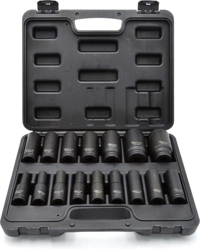 GEKO Langdurige dopsleutelset - 6-punts - Cr-V staal - 16-delig - 10-32 mm