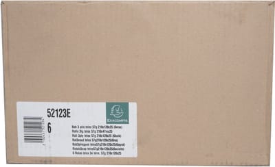 Exacompta 6x Rol Telex 210x120x25x47 - 3 lagen chemisch zelfkopiërend 57g/m2. - Wit - 52123E