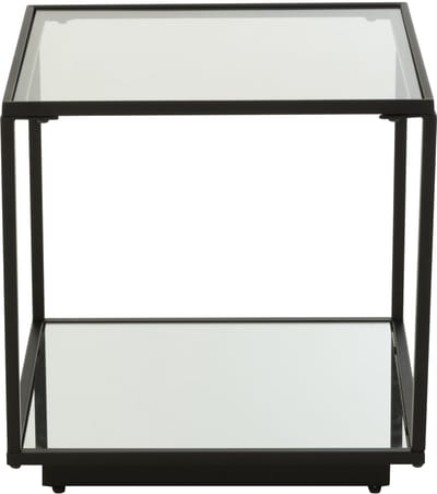 J-Line salontafel - ijzer/glas - zwart - small