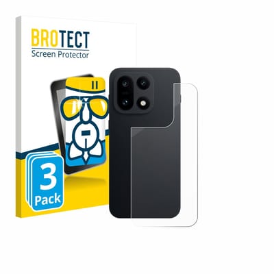 Screenprotector 3 Stuks voor OnePlus 15 (Achterkant) Beschermglas transparant