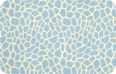 WC mat 80x50 cm - Antislip - Giraf - Modern - Blauw - Toiletmat - Vloermat - Douchemat - Toilet tapijt - Toiletmatten