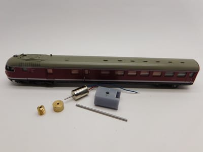 micromotor NLM03C motor ombouwset voor Lima / Minitrain VT 08, BR 608