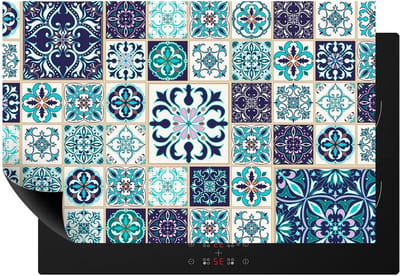 Fornuis afdekplaat - Kookplaat beschermer - Werkblad creëren - Antislip oppervlak - 80 x 52 cm - Blauw