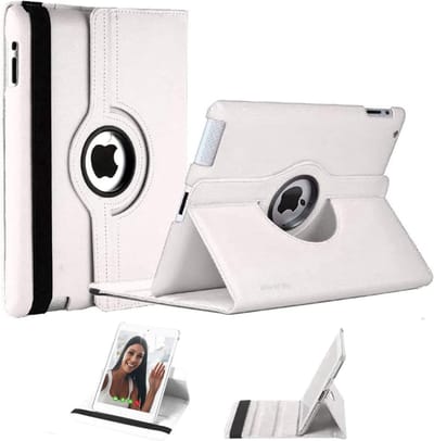 Draaibaar Hoesje 360 Rotating Multi stand Case - Geschikt voor: Apple iPad 2 9.7 (2011) inch - Wit