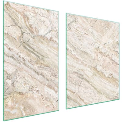 TMK ArtDeko Serie - Snijplank - Veiligheidsglas - 100x52 cm - Marmer Motief