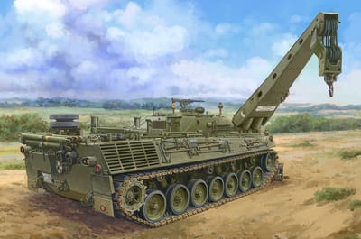 HobbyBoss Modelbouwpakket Militaire voertuigen - 84567 Bergepanzer BPz2 ARV - Buffalo Plastic - 1:35 - Modelbouw
