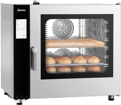 Bartscher Combisteamer Silversteam2 7110D - 7 Niveaus - 50–300°C - 400V - Touchscreen - 905x840x860mm