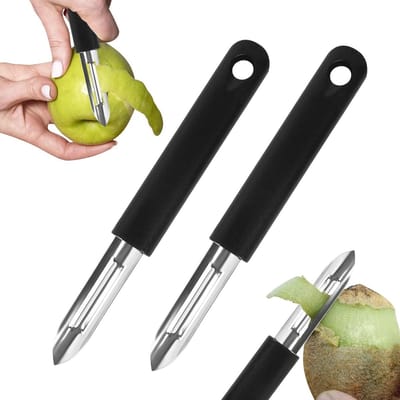 Multifunctionele Groentenschiller Set van 2 Stuks voor Aardappelen, Wortelen en Komkommers