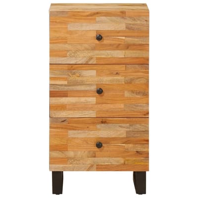 vidaXL - Bijzetkast - met - lade - Bruin - 40 - x - 33 - x - 75 - cm - Massief - Mango - Hout