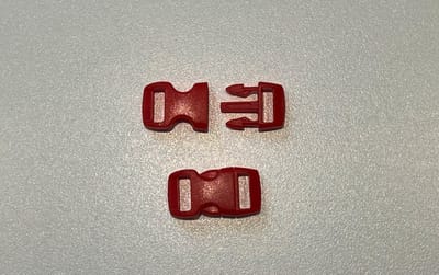 Gesp - 10MM - 10 Stuks - paracord armband - paracord armband survival - Rood