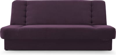 Zitsbank met slaapfunctie en opbergruimter, een bank voor de woonkamer, een slaapbank 192x92x85 cm - CYPRUS - Violet (Rino 22)