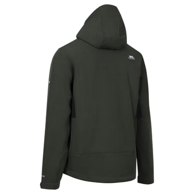 Trespass Heren Dante Softshell Jack (Donkergroen)