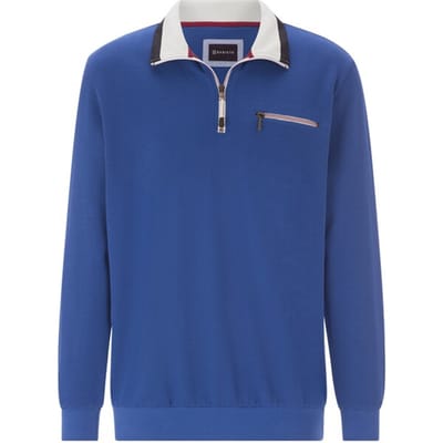 Babista herren Sweatshirt - 48/50 - koningsblauw - Plus Size