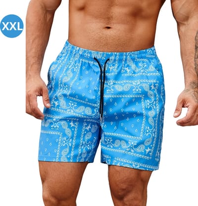 Livano Zwembroek Heren - Zwem Broek Mannen - Badkleding - Zwemmen - Lichtgewicht Swim Shorts - Zomerbroek - Met Zakken - Koningsblauw - Maat XXL