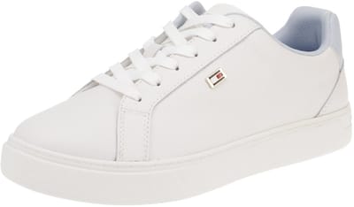 Polyester Vetersneaker Met Contrasterende Details