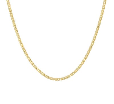 YO&NO - Ketting - Goud - Valkenoog - 1,9 mm - 45 cm - Sieraden vrouw - 4,35gr - 585 Goud
