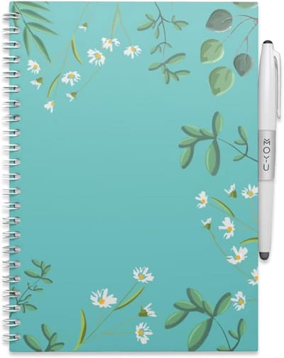 Uitwisbaar Notitieboek - Steenpapier Boek - Duurzaam Schrijven - Inclusief Pen & Doekje - A5 Formaat - Daisy Design