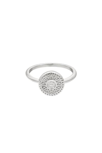Ring - RVS - Zon - Zilver - Stainless Steel - Maat 16 - Yehwang