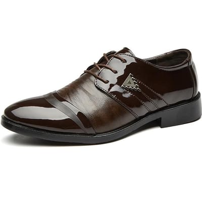 Lente Nieuwe Leren Schoenen Heren Zakelijk Formeel Bruiloftsschoenen Veterschoenen Puntige Schoenen 45