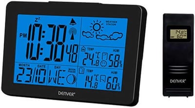Weerstation Binnen Buiten met Sensor voor Temperatuur en Luchtvochtigheid