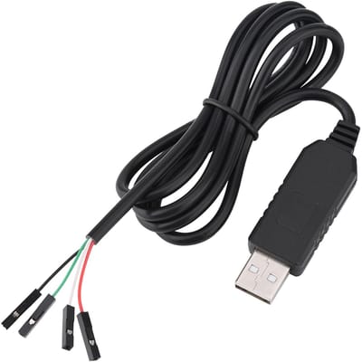 PL2303HX USB naar RS232 Câble - STC Download Adapter - 1m - Multi-kleurige draad
