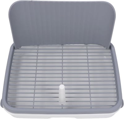 Hondenpoepbak met absorberende mat en schepje voor binnen gebruik met antislip bodem.