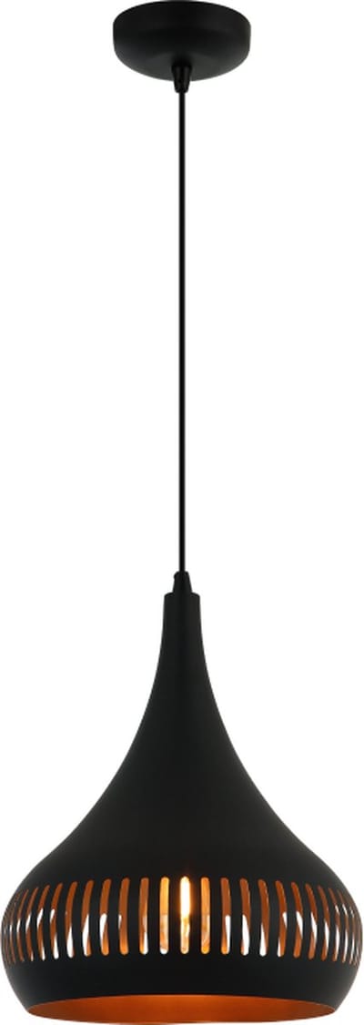 Chericoni Strisce Hanglamp - 1 lichts - Ø25 cm - Zwart