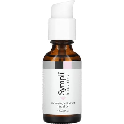 Sympli Beautiful, Illuminating Antioxidant Facial Oil with Argan, Marula, Rosehip and Orange Oils, 1 fl oz (30 ml) white