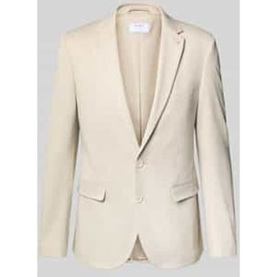 Super slim fit 2-knoops colbert met paspelzakken