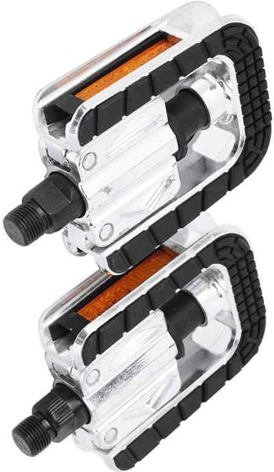 Dailygoods- Fietspedalen Antislip - Opvouwbaar 180 Graden - Reflectoren - Fietspedalen Mountainbike/Vouwfiets/Racefiets - Hoogwaardige Koolstofstaal - Veilig Rijden 's Nachts - Fietsaccessoire