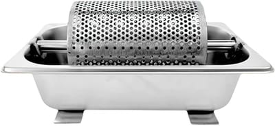 Roestvrijstalen Boterroller - Boter Smeerder - Gelijkmatig Smeren - Tijdbesparende Dispenser - 17.6x16.3x13cm - Zilver