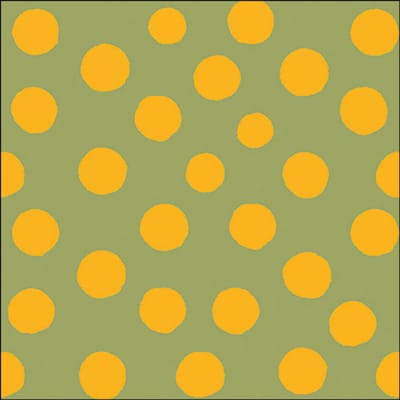 Ambiente Lunch servetten - Polka dots - Yellow/Green