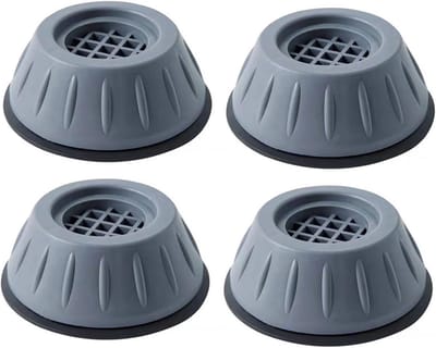 Anti-vibratie Voeten - Wasmachine Dempers - Apparaten Stabiliseren - Universeel Slipstop Ontwerp - 4 Stuks - Zwart