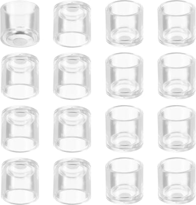 36PCS 14mm Ronde PVC Stoelpootdoppen - Antislip en Kr scratch Bescherming voor Meubels, Witte Stoelpootbeschermers
