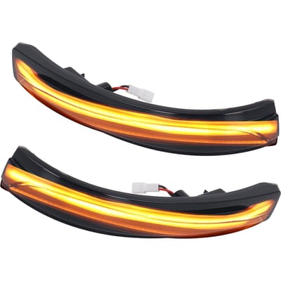 Paire Rétroviseur Latéral de Porte Clignotant Dynamique Lentille Fumé Remplacement pour Sorento 2016‑2020 black