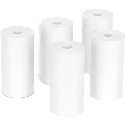 5 Rouleaux Papier d'Impression Thermique 57x30mm Clair Lisse Antipoussière Petit Léger Reçu Thermique