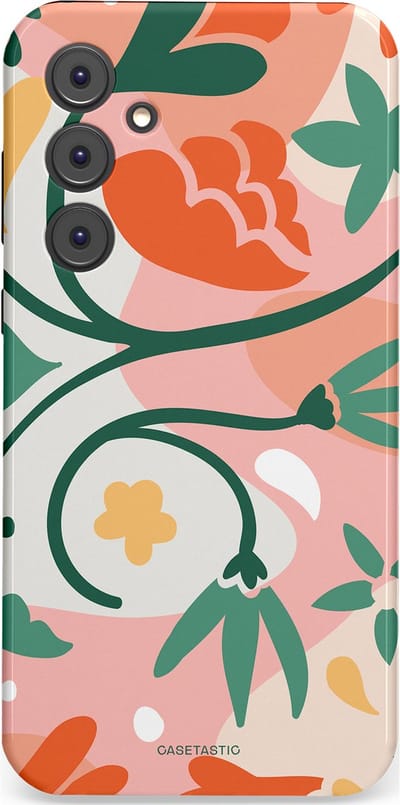 Casetastic Hoesje Geschikt voor Samsung A35 - Stijlvolle Beschermende Duo-layer Case - Bloesem Pastels