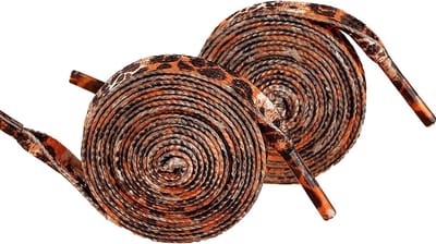 Leopard Print Veters voor Sneakers, 2 Paar Brede Veters, Dierenpatroon Veters, Vervangende Schoenveters voor Sportieve Schoenen
