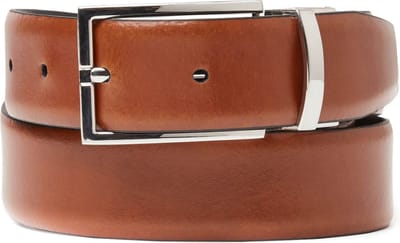 SADDLER Leren Riem Frans Belt W85 Black / Cognac Zwart Bruine