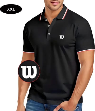 Livano Golf Shirt Heren - T-shirt - Golfkleding - Golfen - Golf Accessoires - Polo Shirt - Zwart - Maat XXL